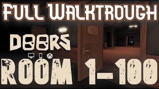 Roblox Doors Gameplay 1-100 (FULL WALKTHROUGH)