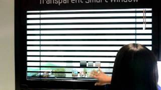 Samsung's Transparent Smart Window with virtual blinds