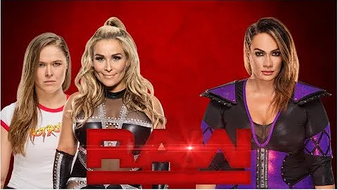 RAW : Nia Jax vs Natalya ( w/ Ronda Rousey ) full match 2018