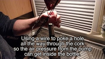 How to Open a Wine Bottle without a Corkscrew (bike pump or hammer)