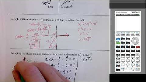 Chapter 4 - Section 4 - Trigonometric Functions of Any Angle