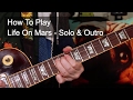 'Life On Mars' Solo and Outro - David Bowie Guitar Lesson