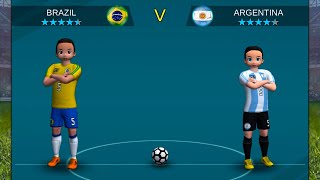 Pro League Soccer Android Gameplay ⚽⚽ | Brazil VS Argentina screenshot 1