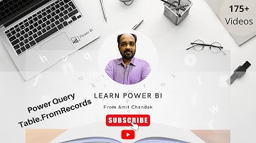 Power BI Tutorial Series for Beginners 181: Power Query Table.FromRecords