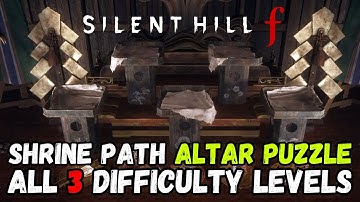Silent Hill f: SHRINE PATH ALTAR PUZZLE Guide (All 3 Difficulty Levels) 𝒇🔥