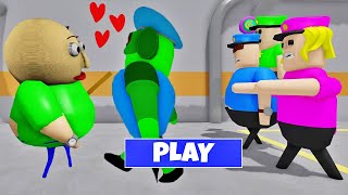 SECRET UPDATE | BALDI FALL IN LOVE WITH MONSTER? OBBY ROBLOX #roblox #obby