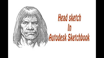 Head sketch In Autodesk Sketchbook