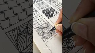 Zentangle pattern ✨ #zendoodles #zentanglepattern #zentangledoodle #zentangle patternsforbeginner