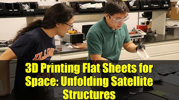 3D Printing Flat Sheets for Space: Unfolding Satellite Structures