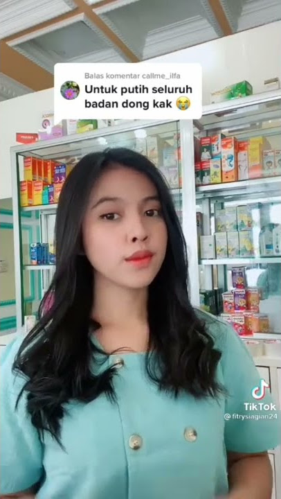 ternyata di apotik ada obat pemutih badan loh🥰
