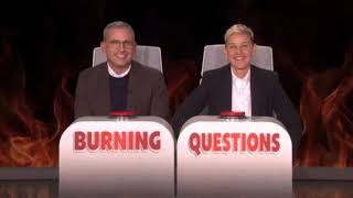 Steve Carell Answers Ellen’s ‘Burning Question