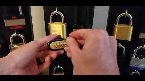 Bypassing a Master Lock 178D Combination Padlock