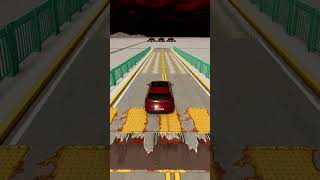 Epic Car Crashes Spike Gauntlet Test! #beamngdrive #beamngshorts #carcrash #gaming #gta #beamng