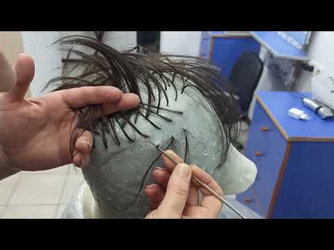 Мелирование на темные волосы в домашних условиях через шапочку видео