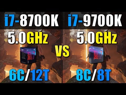 Intel Core i7 9700K vs i7 8700K