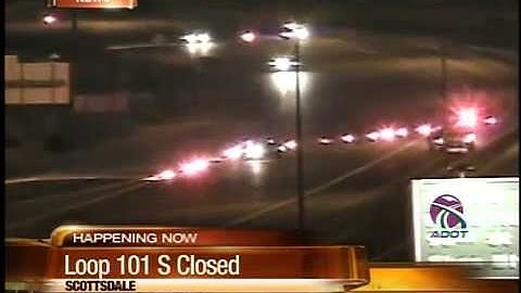 Major car accident shuts down SB Loop 101