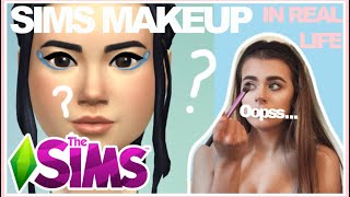 Attempting strange new Sims makeup in real life...oops  || Pixllate