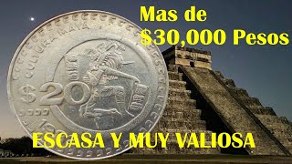 Valor Real de tus Monedas de 20 pesos Cultura Maya.....Las tienes esto es lo que Valen...$$$