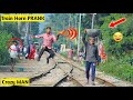 Viral train horn prank in 2023  year on prank 2023  prank  comical tv