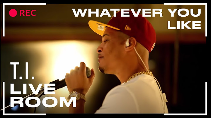 Whatever You Like Live version - Live performance video thumbnail