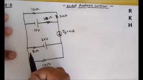 Second part of Potential /Nodal Analysis to solve electric circuits explained by RKH SIR