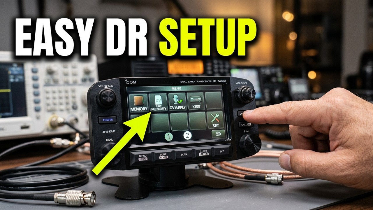 ICOM ID-5200 Add DR Memory Channel - YouTube