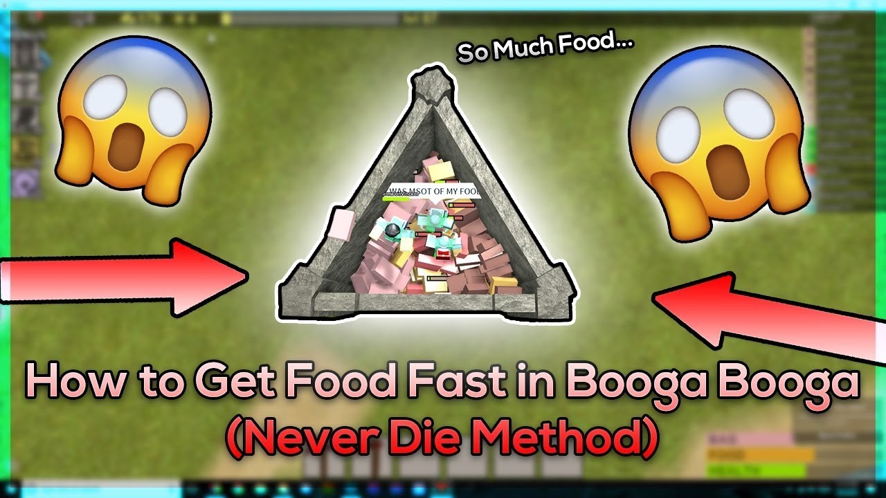 How To Get Food Fast In Booga Booga Food Farming Method Never Die - roblox booga booga unlock mojo items 6 12