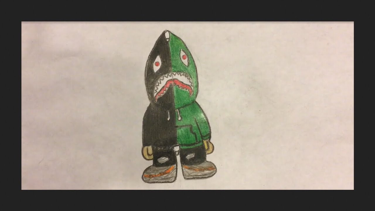 HYPEBEAST BAPE DRAWING (Timelapse) - YouTube