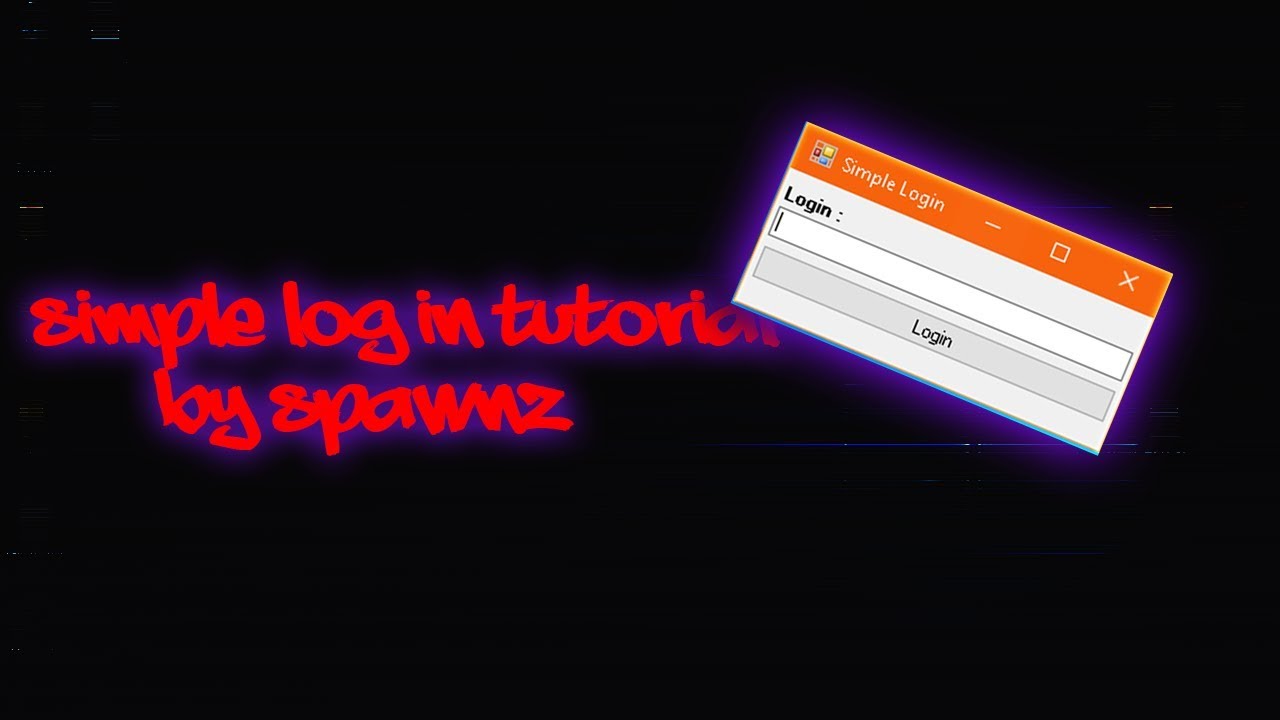 How to make a Simple Login (C#)