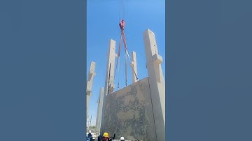Walls installation - precast Columns Walls installation - Mr Civil Engineer