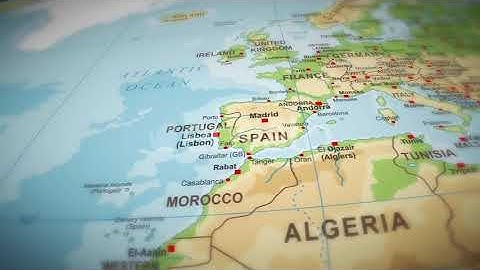 3d Physical World Map Europe To Usa Travel Background | Motion Graphics - Videohive template