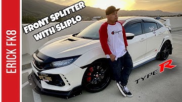 MUST HAVE For The Front Splitter | SLIPLO SKID PLATES INSTALL | FK8 CIVIC TYPE R