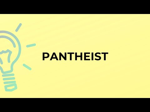What is the meaning of the word PANTHEIST?