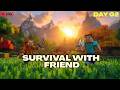 Survival With My Friend LIVE 🔥 day 02 #shortslive #minecraft #mroag