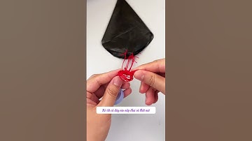 Dùng túi rác ở nhà làm một cái dù vui vẻ #homemade #diy