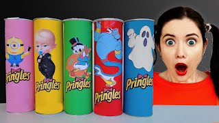 YumYum Mukbang 손가락 가족 노래 먹는 비디오 Eating Pringles magic Decoration