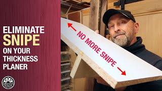 Say Goodbye To Snipe  Thickness Planer Jig // Woodworking