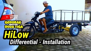 Supra X 125 Three-Wheeled Cart | Hi-Low Differential & Reverse Gearbox Installation (Surabaya Order)