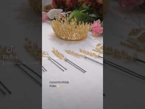 تاج كريستال صنع يدوي 