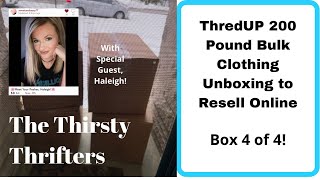 Huge ThredUP Mystery Box Unboxing | 200 Pounds To Resell on Poshmark &amp; eBay 4 of 4!