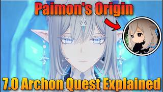 Snezhnaya 7.0 Archon Quest Explained! Paimon's Origin & The Curse Of Ronova - Genshin Impact 7.0