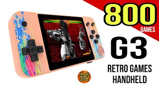 G3 retro games handheld console open showcase NES 800 games system budget 游戏机 famicom 掌机 800款 游戏