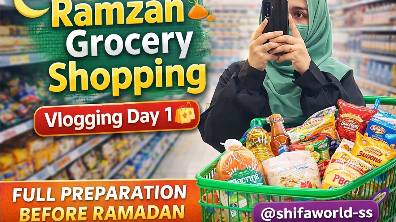 Ramazan grocery shopping vlog | about my life | first vlog ♥️🌙 