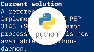 How do you create a daemon in Python?