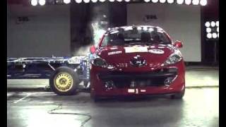 Video Thumbnail for Peugeot 207CC 2007 ANCAP Crash Test (5 stars)