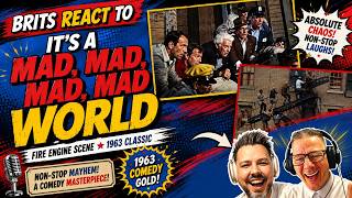 Its a Mad, Mad, Mad, Mad World Fire Engine Scene | Brits React to Comedy Gold!