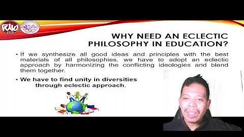 The Eclectic Approach in the Study of Philosophy of Education