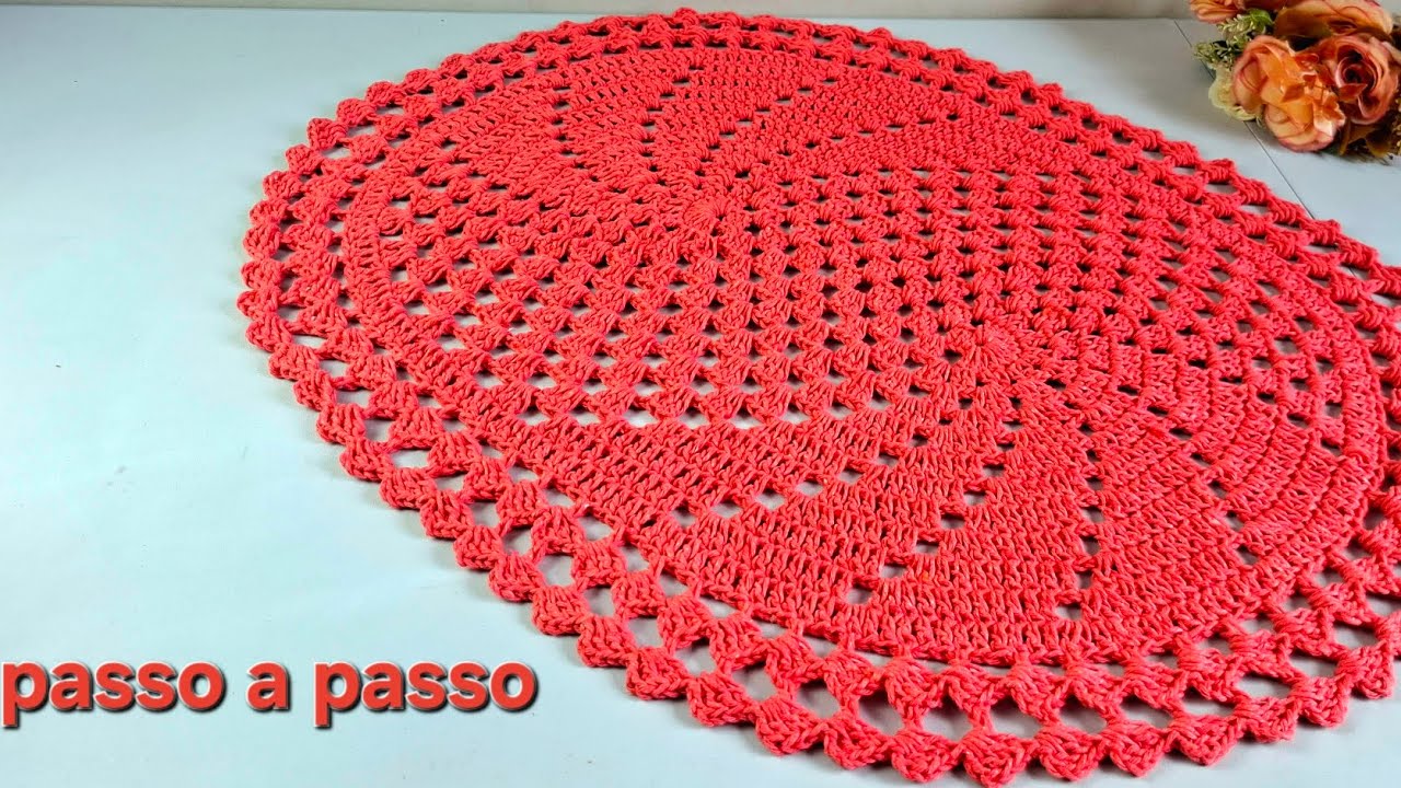 TAPETE ROSINEIDE/TAPETE ESPIRAL REVERSO/ PASSO A PASSO POR @Ateliênanaecroche #tapete #croche #pap 