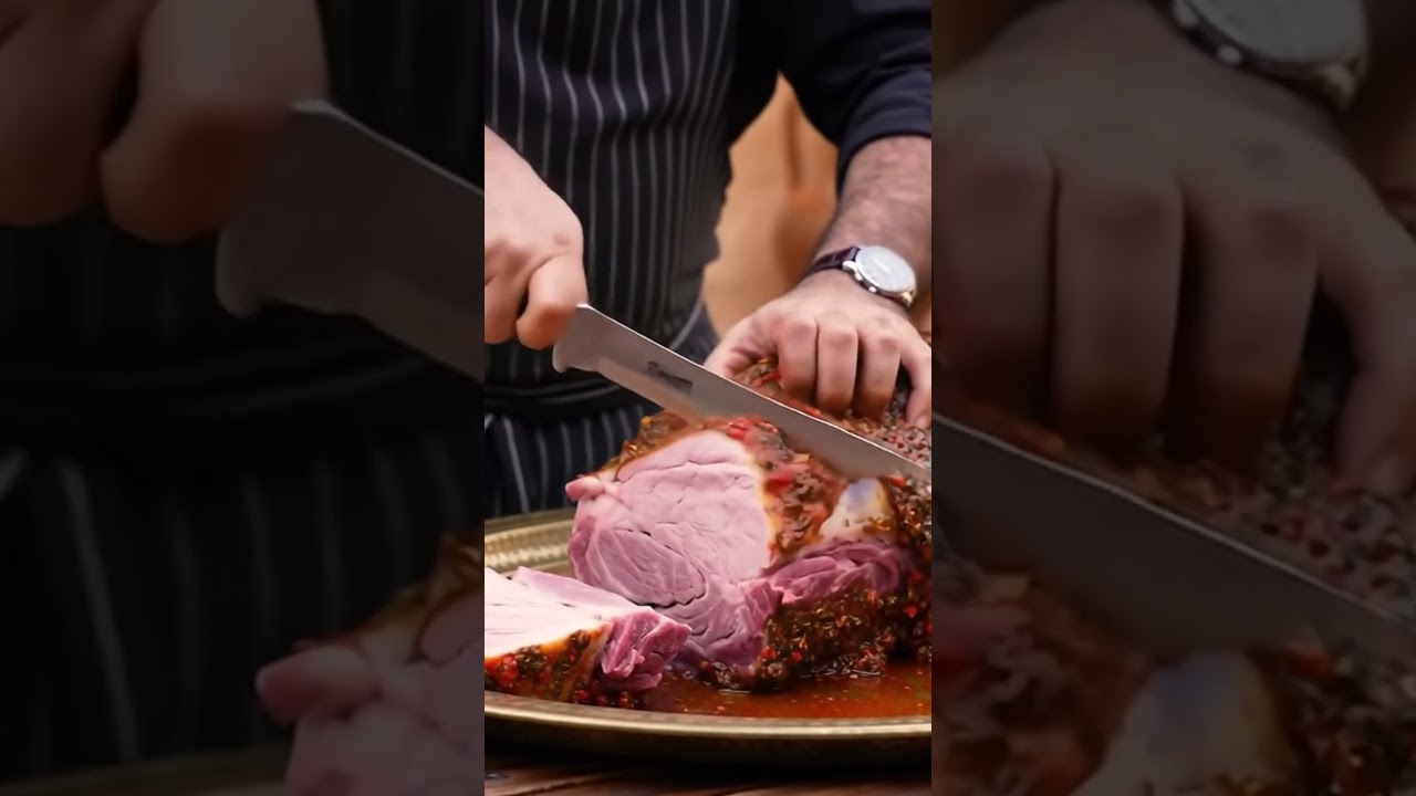 Palestinian Heritage Feast 🐪 | Roasted Camel with Chili Sumac Sauce | Smart Foods ASMR