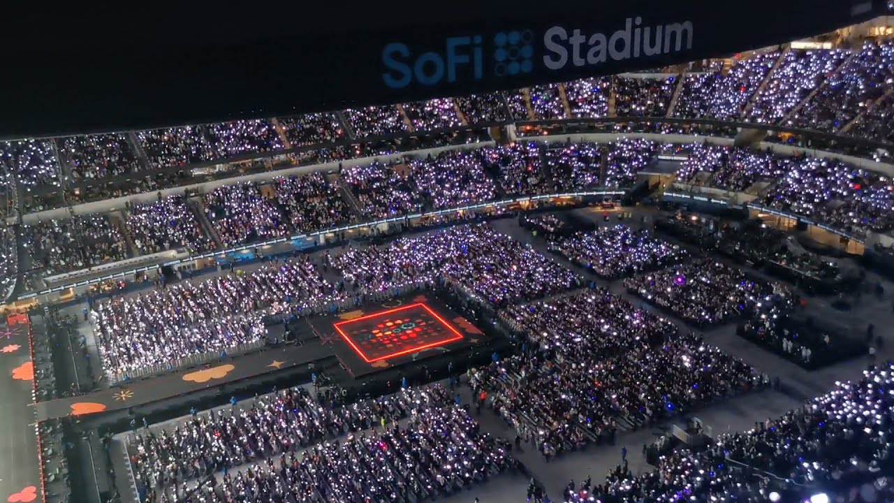 211127 BTS ( 방탄소년단) — Dynamite (preconcert) @ SoFi Stadium, Los Angeles